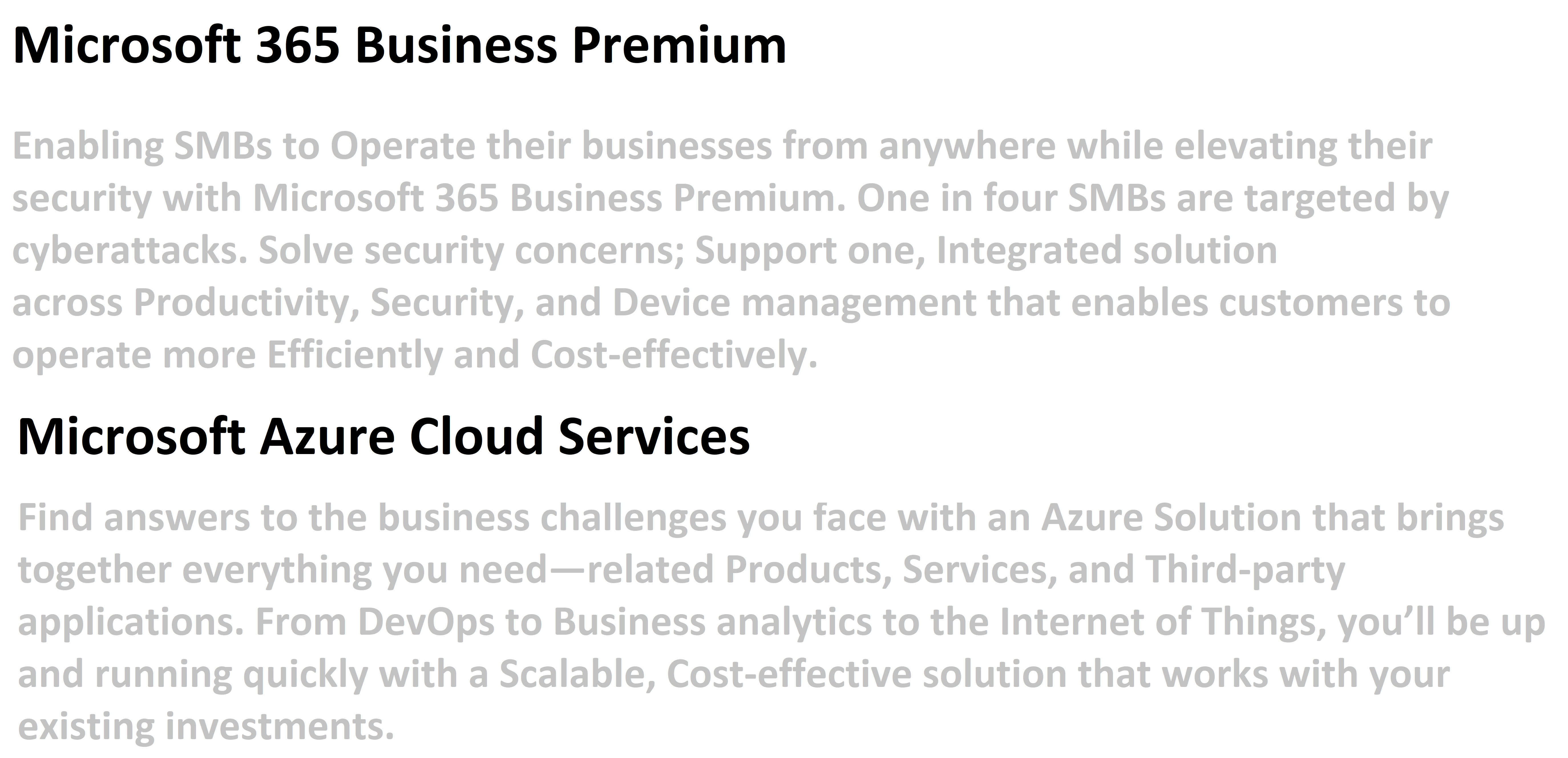 Our Exceptional Solutions Image